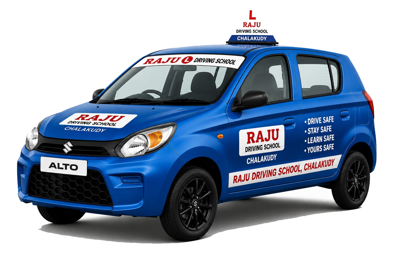 Blue Alto — Raju Driving School