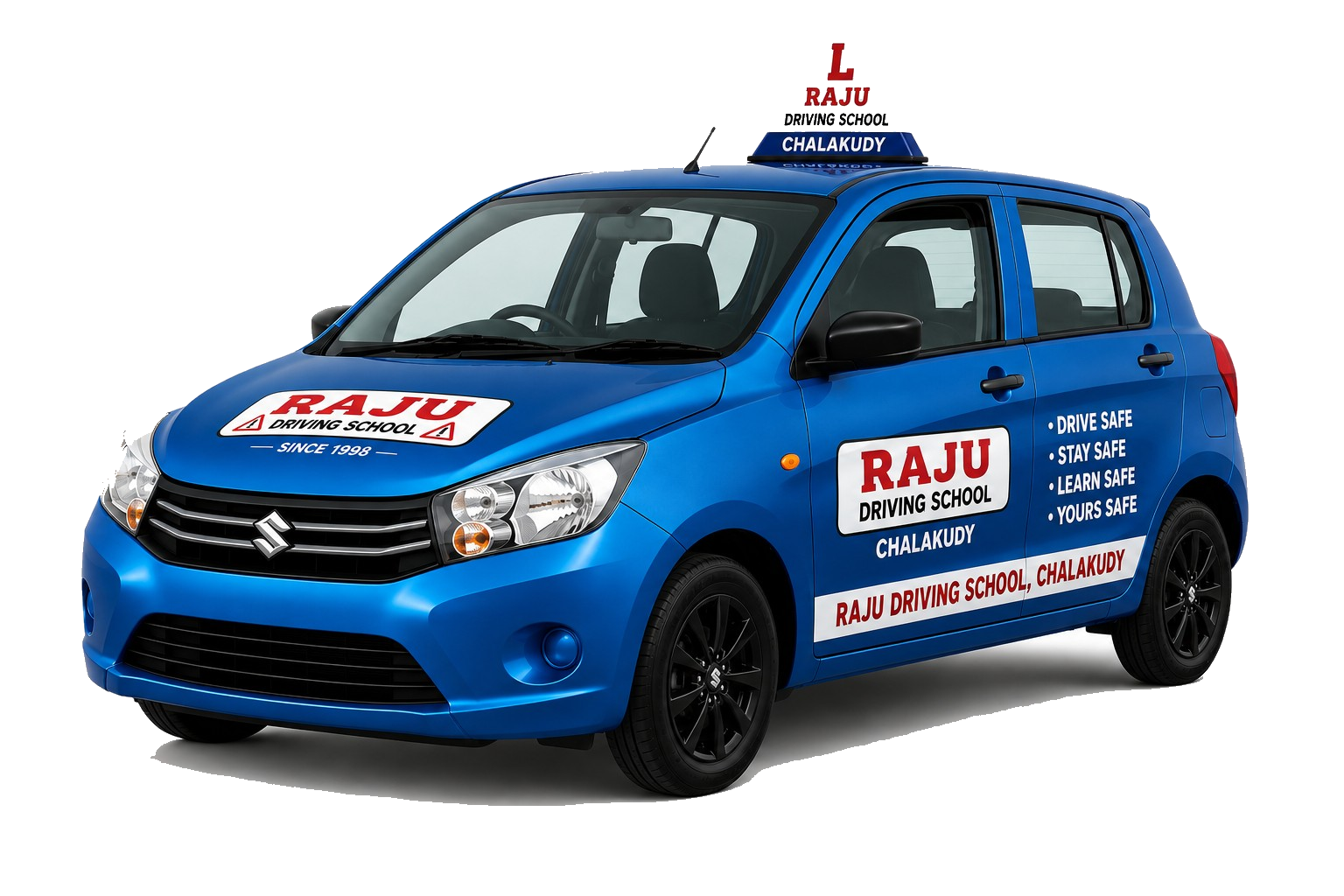 Blue Celerio Automatic — Raju Driving School
