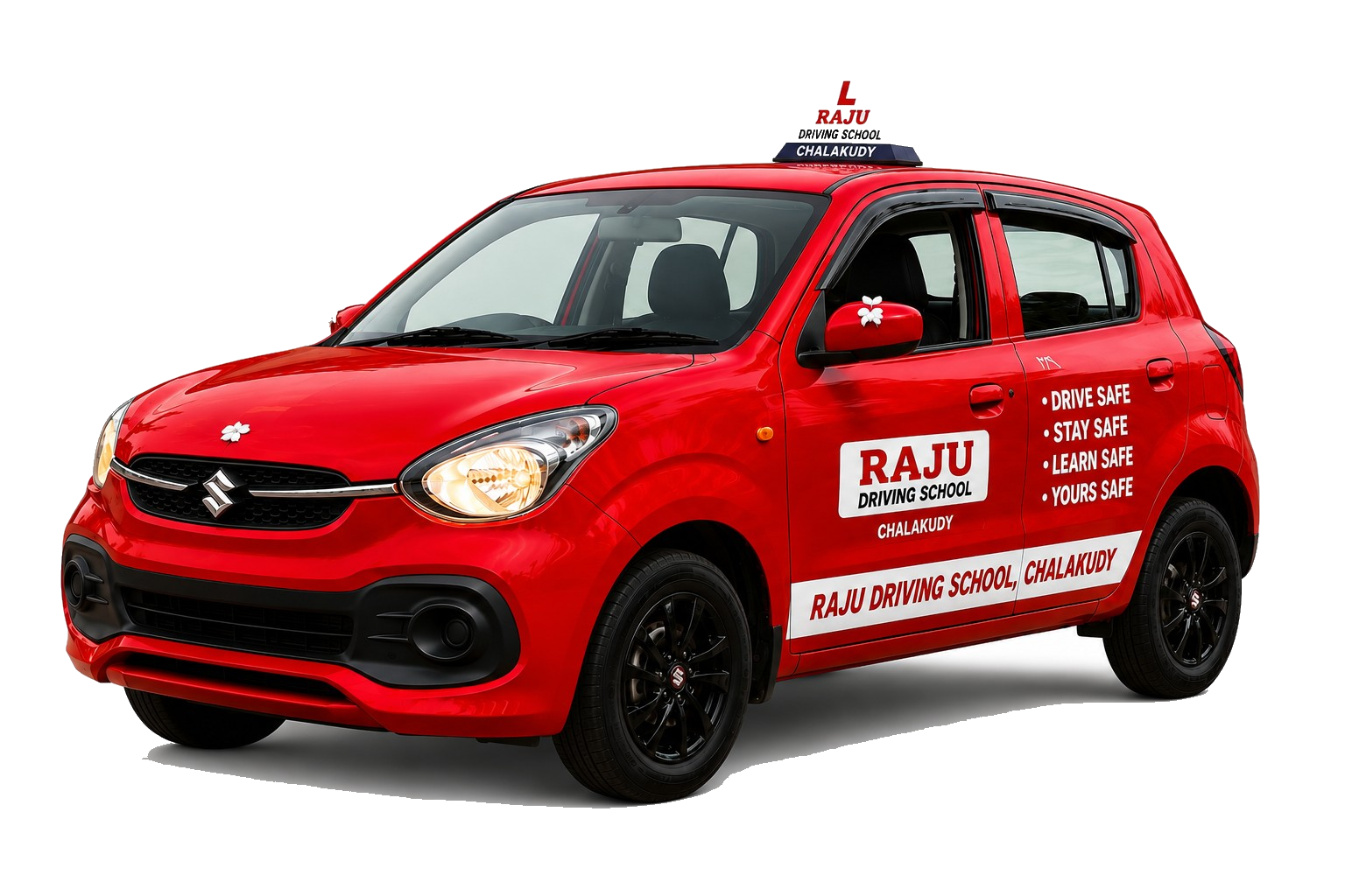 Red Celerio — Raju Driving School